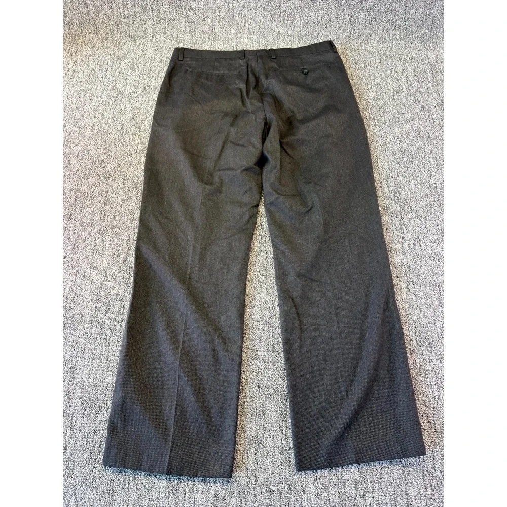 Banana Republic Classic Dress Pants Men 38x32 Gray Straight Leg High Rise Formal